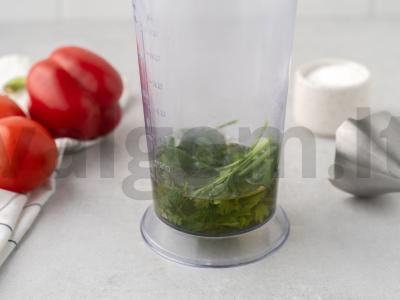 Fricadelės su azijietiškais makaronais, padažu ir žaliu aliejumi Žingsnis 6