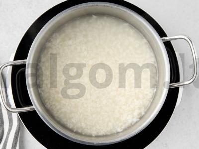 Ryžių košė su moliūgu vandenyje Žingsnis 1