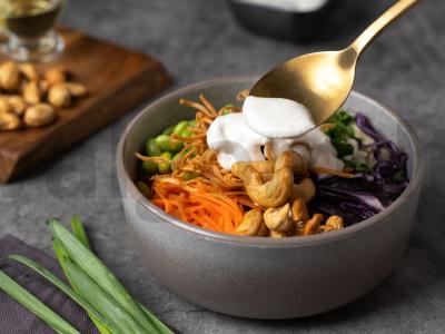 Krisčiai salotas su anakardžiais Žingsnis 7