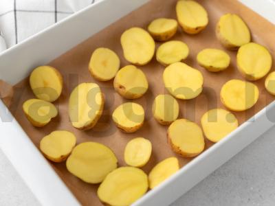 Bulvių salotos su ridikėliais ir pesto Žingsnis 1