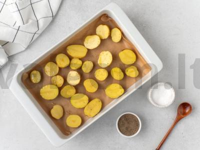 Bulvių salotos su ridikėliais ir pesto Žingsnis 2