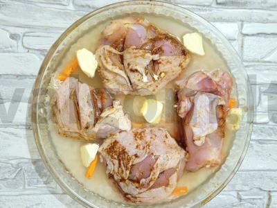 Kepti vištienos šlaunelės su ryžiais rūkytų paprikų padaže Žingsnis 5