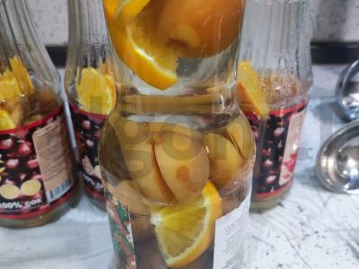 Kompotas žiemai iš abrikosų ir apelsinų Žingsnis 5