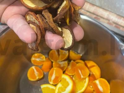 Naujųjų metų kompotas iš mandarinų ir kriaušių Žingsnis 3