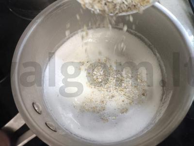 Avižų košė su manų kruopomis Žingsnis 2