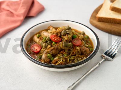 Troškintos vištienos kakleliai pagrindine nuotrauka