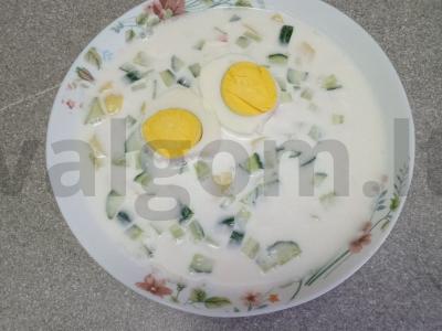 Šaltas „Raita“ sriuba su vieno procento kefyru Žingsnis 5