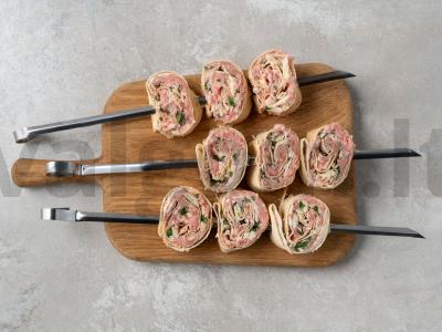 Užkandis iš faršo ir lavašo ant grilio Žingsnis 3