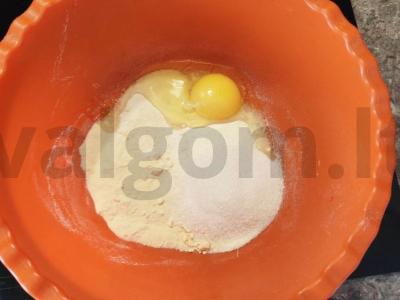 Vaikiški sausainiai iš vaikų mišinio Žingsnis 1