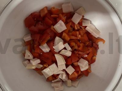 Pica mikrobangų krosnelėje Žingsnis 1