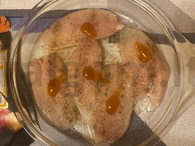 Vištienos filė saldžiarūgščiame padaže ir mandarinų sultyse Žingsnis 4