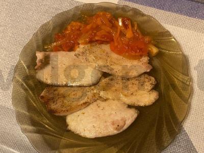 Vištienos filė saldžiarūgščiame padaže ir mandarinų sultyse pagrindine nuotrauka