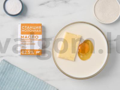 Persikų pyragas su migdolų miltais Žingsnis 2