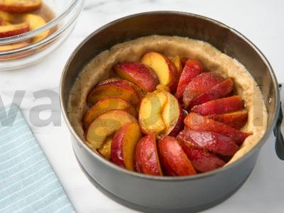 Persikų pyragas su migdolų miltais Žingsnis 6