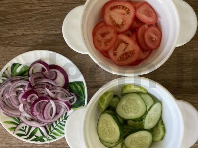 Tako-burgeris su kiaulienos faršu Žingsnis 2