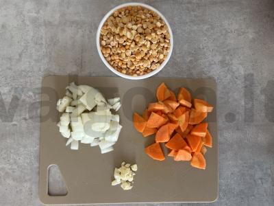 Žirnių košė su faršu Žingsnis 1