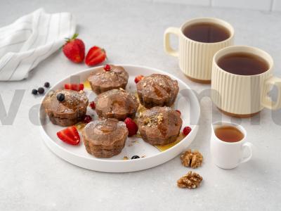 Šokoladiniai riešutų keksiukai be miltų pagrindine nuotrauka