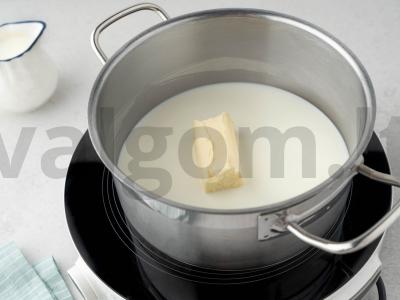 Manų suflė su džiovintomis abrikosais Žingsnis 2