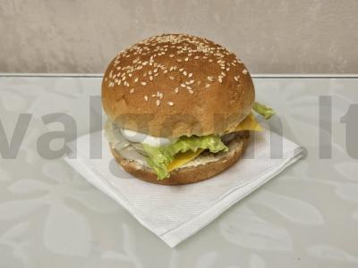 Namų burgeris su grybų padažu pagrindine nuotrauka