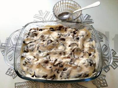 Vištienos kepenėlių žiulienas su pievagrybiais Žingsnis 7