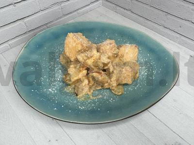 Lašiša grietinės padaže su pomidorais pagrindine nuotrauka