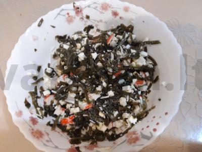 Jūros dumblių salotos Žingsnis 5