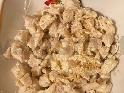 Anatolio karštas šuo su vištienos filė Žingsnis 4