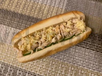 Anatolio karštas šuo su vištienos filė Žingsnis 7