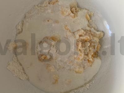 Keksiukai su kokosų miltais ir persikais Žingsnis 3