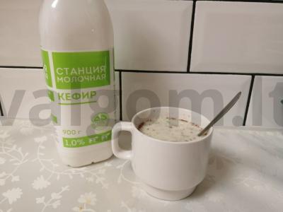 Kefyro kokteilis „Lieknėjimas“ Žingsnis 5