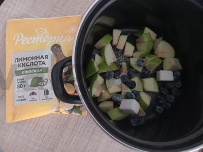 Gaivus obuolių ir mėlynių kompotas Žingsnis 2