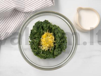 Mini blynai su upėtakiu ir plakta grietinės užpilu Žingsnis 3