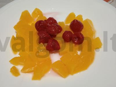 Salotas „Vaisių drakonas“ Žingsnis 2