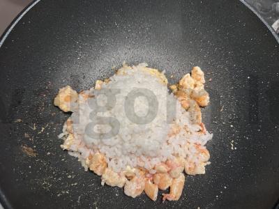 Ryžiai su krevetėmis Žingsnis 4