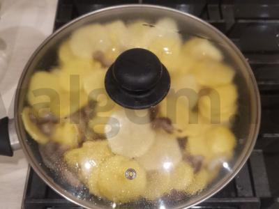 Troškinta bulvė su grybais Žingsnis 6