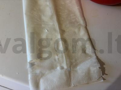 Samosa su jautiena iš filo tešlos Žingsnis 5