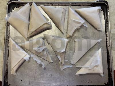 Samosa su jautiena iš filo tešlos Žingsnis 8