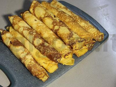 Auksiniai blynai su raudonąja žuvimi ir varškės sūriu Žingsnis 12