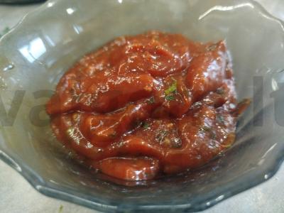 Aštrus pomidorų padažas su kalendra Žingsnis 8