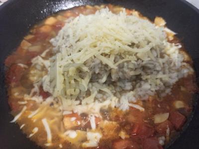 Ryžiai su pomidorais ir šampinjonais Žingsnis 5