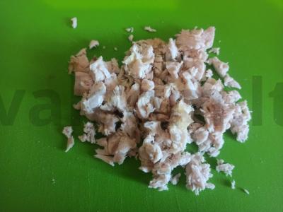 Patingėję onigiri su rūkytomis vištienos krūtinėlėmis ir paprika Žingsnis 2