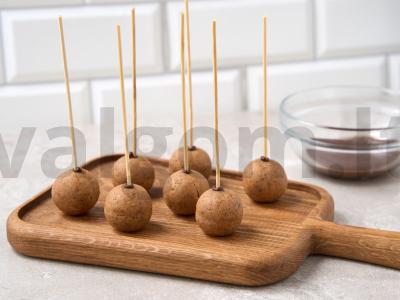 Kekso popso su kondensuotu pienu šokoladiniame glazūre Žingsnis 7