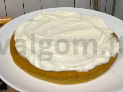 Aromatingas moliūgų pyragas su kremu Žingsnis 6