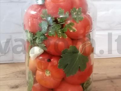 Marinuoti pomidorai stiklainyje Žingsnis 1