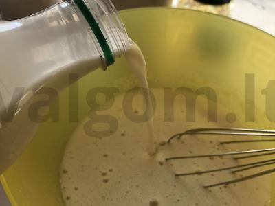 Blynai ant alaus ir pieno Žingsnis 5