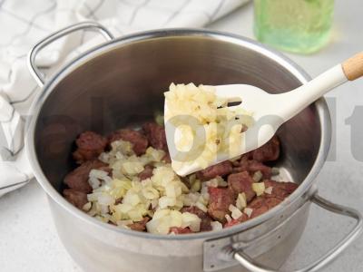 Išminties sriuba su jautiena, daržovėmis ir aguonomis Žingsnis 5