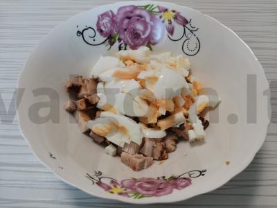 Šventinis salotas su bulvytėmis fri Žingsnis 2