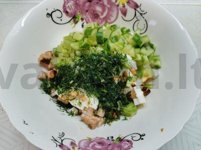 Šventinis salotas su bulvytėmis fri Žingsnis 4