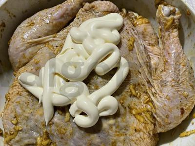 Vištiena su česnaku ir prieskoniais Žingsnis 4