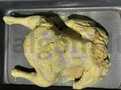 Vištiena su česnaku ir prieskoniais Žingsnis 5